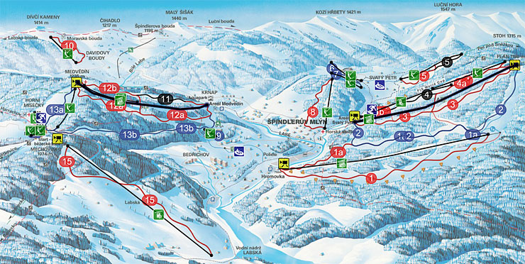 spindleruv mlyn mapa Skiing from Apartment Spindleruv Mlyn spindleruv mlyn mapa